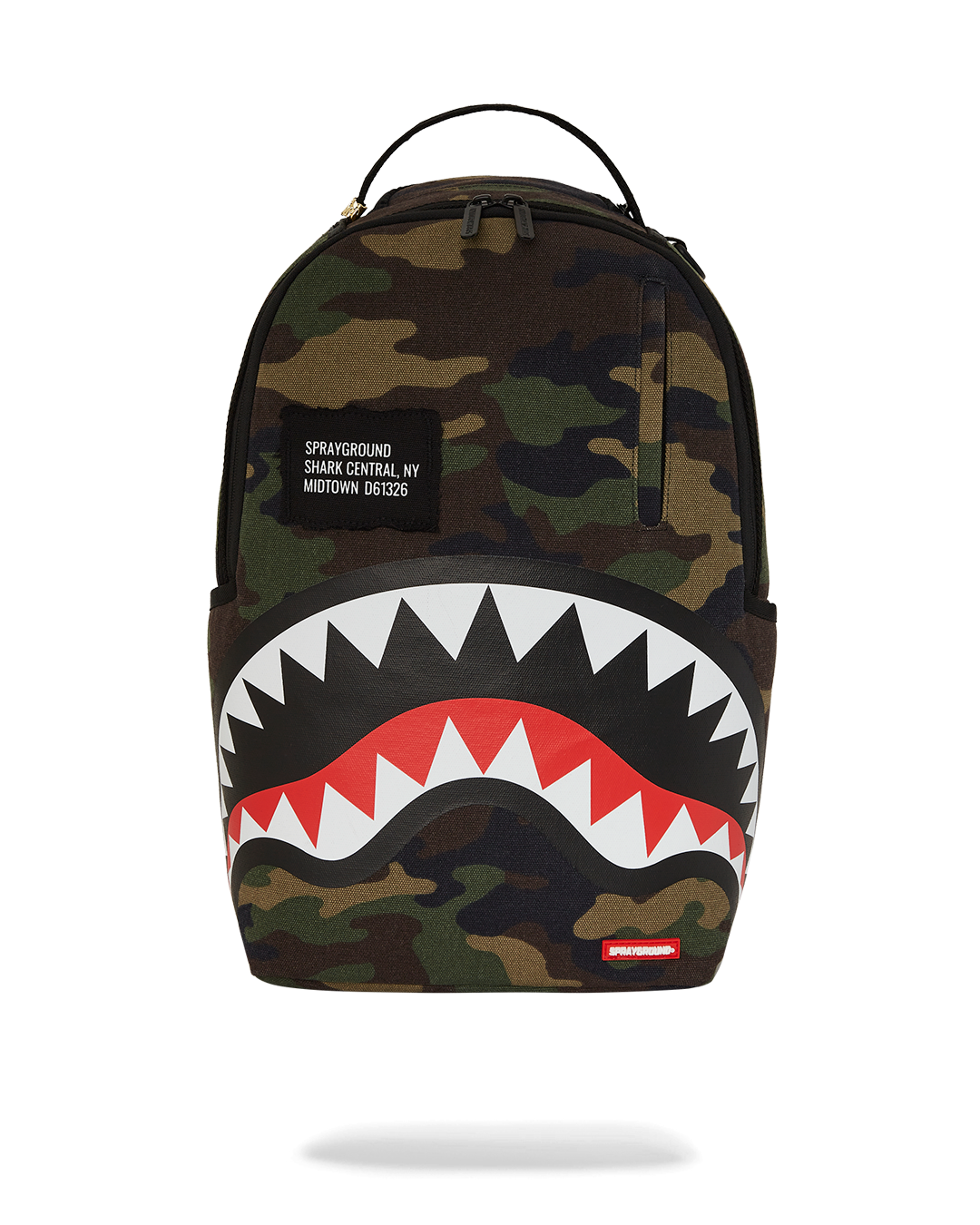 Sprayground - Shark Central Camo Dlxs Backpack - Clique Apparel
