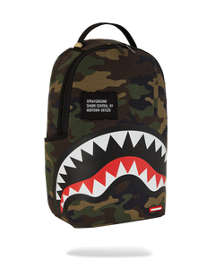 Sprayground - Shark Central Camo Dlxs Backpack - Clique Apparel
