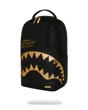 Load image into Gallery viewer, Sprayground - Shark Central Gold Dlxsv Backpack - Clique Apparel