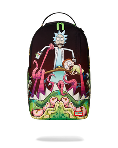 Sprayground - Rick And Morty Alien Mouth Half Sharkmouth Dlxr Backpack - Clique Apparel