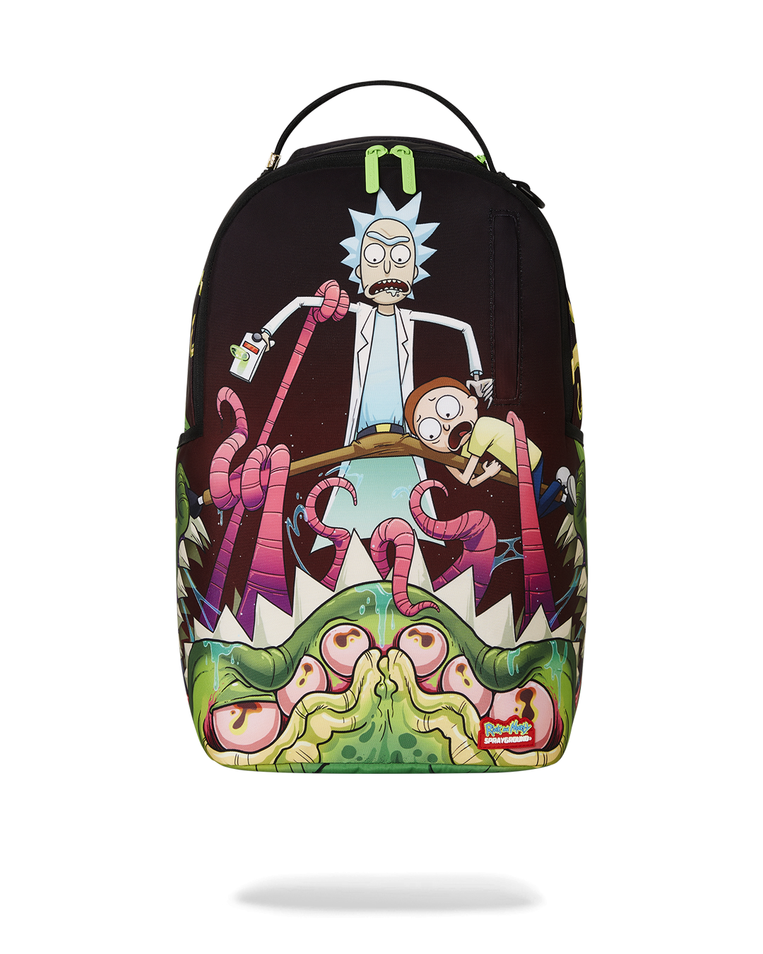 Sprayground - Rick And Morty Alien Mouth Half Sharkmouth Dlxr Backpack - Clique Apparel
