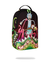 Load image into Gallery viewer, Sprayground - Rick And Morty Alien Mouth Half Sharkmouth Dlxr Backpack - Clique Apparel