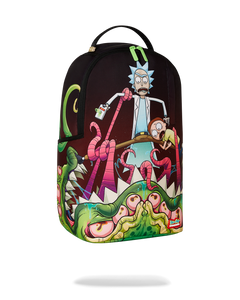 Sprayground - Rick And Morty Alien Mouth Half Sharkmouth Dlxr Backpack - Clique Apparel