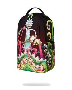 Sprayground - Rick And Morty Alien Mouth Half Sharkmouth Dlxr Backpack - Clique Apparel