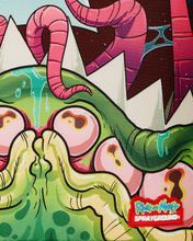 Load image into Gallery viewer, Sprayground - Rick And Morty Alien Mouth Half Sharkmouth Dlxr Backpack - Clique Apparel