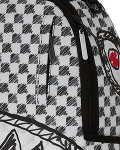 Sprayground - Scribble Dribble Check Backpack - Clique Apparel