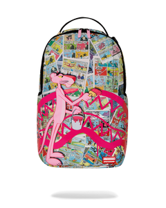 Sprayground - Pink Panther Painting Sharkmouth DLXR Backpack - Clique Apparel