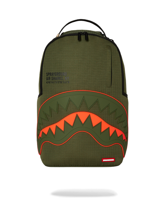 Sprayground - Shark Central Army DLX-Ripstop Backpack - Clique Apparel