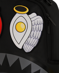 Sprayground - Black Removable Eyes DLXSV Backpack - Clique Apparel
