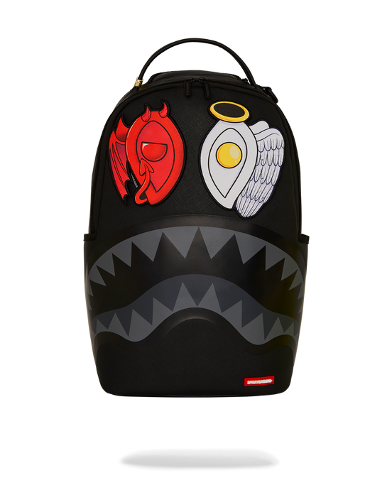 Sprayground - Black Removable Eyes DLXSV Backpack - Clique Apparel