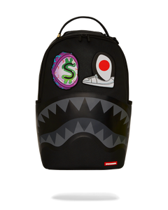 Sprayground - Black Removable Eyes DLXSV Backpack - Clique Apparel