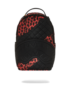 Sprayground - Red Leopard Puffer DLX Backpack - Clique Apparel