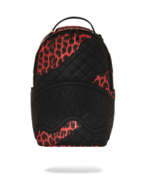 Sprayground - Red Leopard Puffer DLX Backpack - Clique Apparel