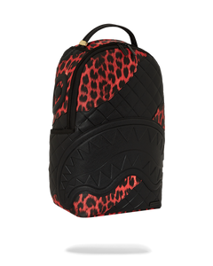 Sprayground - Red Leopard Puffer DLX Backpack - Clique Apparel