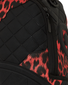 Sprayground - Red Leopard Puffer DLX Backpack - Clique Apparel