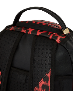 Sprayground - Red Leopard Puffer DLX Backpack - Clique Apparel