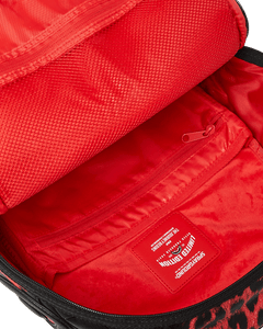 Sprayground - Red Leopard Puffer DLX Backpack - Clique Apparel