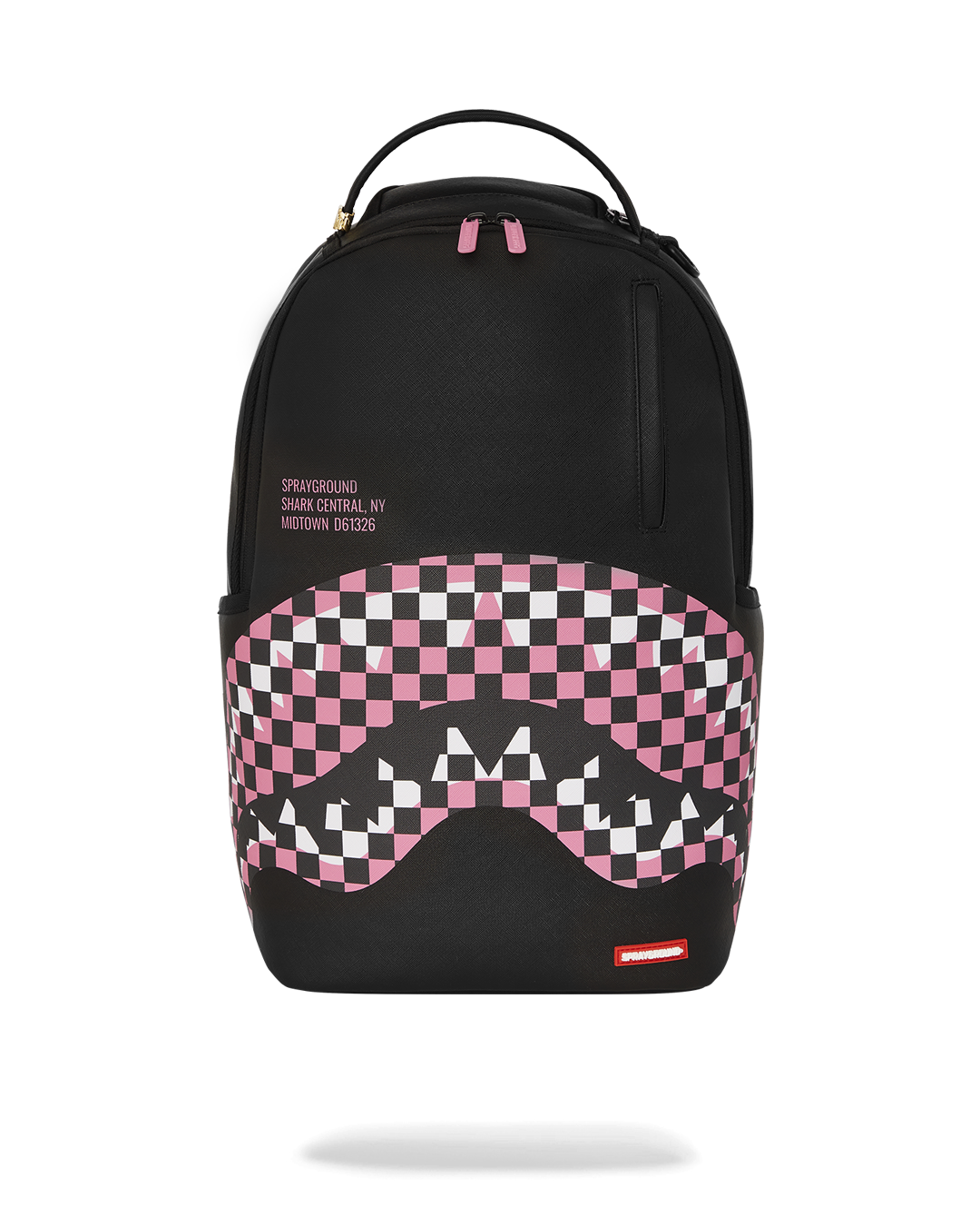 Sprayground - Shark Central Breakup Check Sorbet Grey Backpack - Clique Apparel
