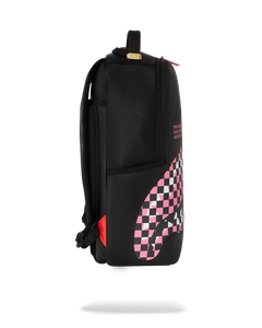 Sprayground - Shark Central Breakup Check Sorbet Grey Backpack - Clique Apparel