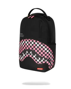 Sprayground - Shark Central Breakup Check Sorbet Grey Backpack - Clique Apparel