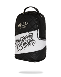 Sprayground - Hello My Name Is 15 Years Quilted Backpack (Super Rare) - Clique Apparel