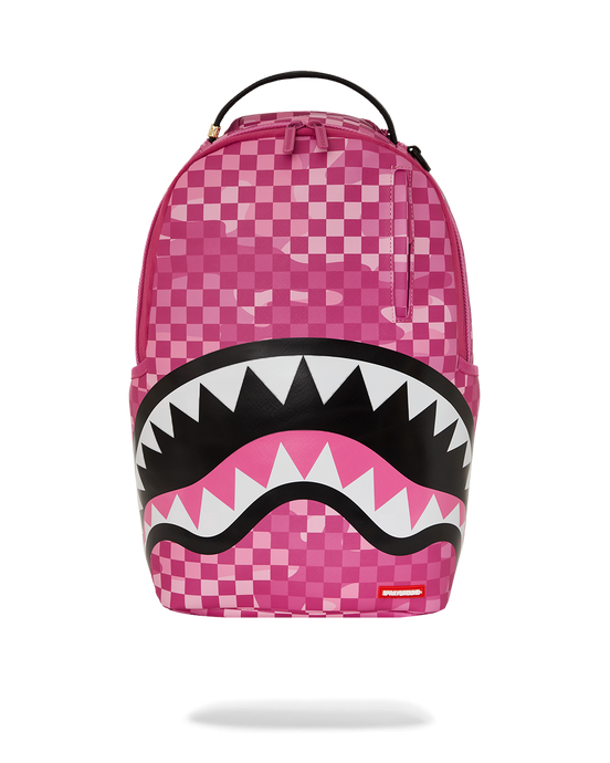 Sprayground - Pink Camo Check DLXSV Backpack - Clique Apparel