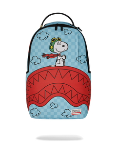 Sprayground - Peanuts Snoopy Pilot Shark DLXSV Backpack - Clique Apparel