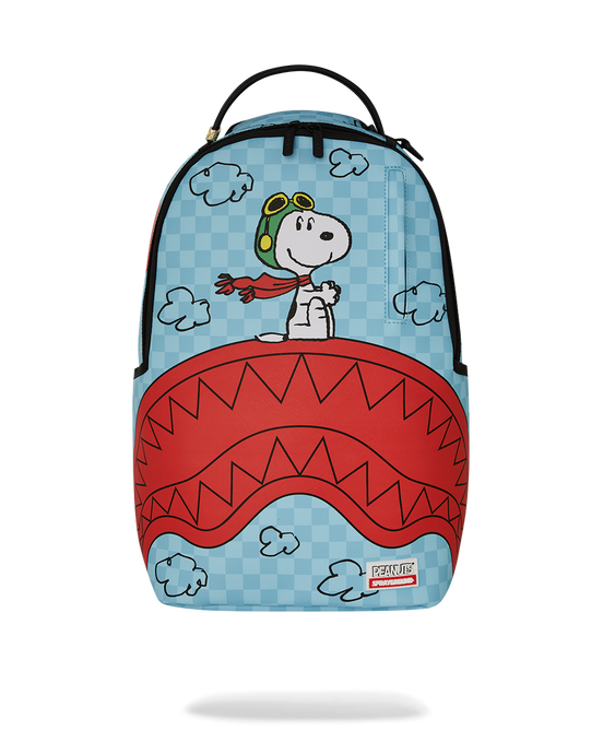 Sprayground - Peanuts Snoopy Pilot Shark DLXSV Backpack - Clique Apparel