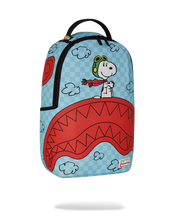Load image into Gallery viewer, Sprayground - Peanuts Snoopy Pilot Shark DLXSV Backpack - Clique Apparel