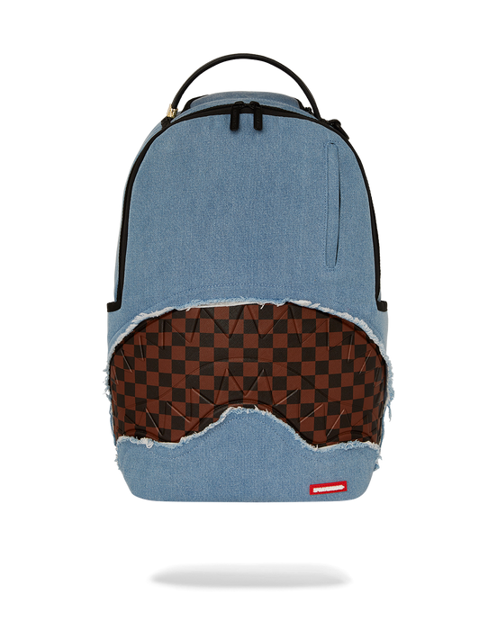 Sprayground - Denim Shark Bite DLXSV Backpack - Clique Apparel