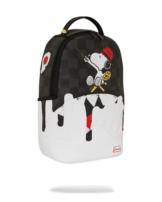 Sprayground - Peanuts Snoopy Painting Shark DLXSV Backpack - Clique Apparel