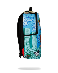 Sprayground - Timmy Sitting On Money Chair DLXR Backpack - Clique Apparel