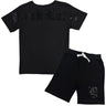 Black Label - Kids Black Label Black Bling shorts - Black - Clique Apparel