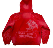 Load image into Gallery viewer, RETROVERT-Zip-up-red hoodie