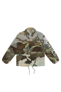 Purple Brand – Camo Reversible Snap Front Coaches Jacket - Clique Apparel