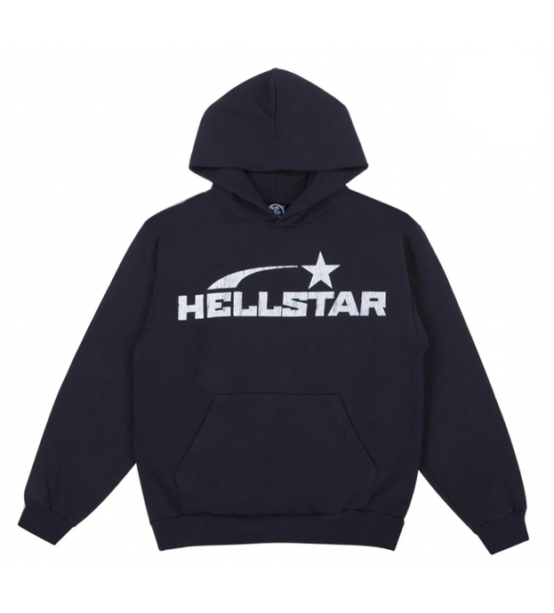 Hellstar - Studios Basic Logo Hoodie Faded - Black