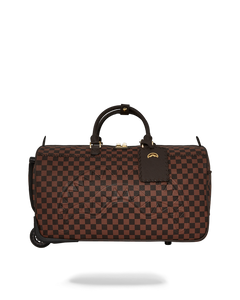 Sprayground - Core Embossed Check Wheely Duffle