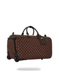 Sprayground - Core Embossed Check Wheely Duffle