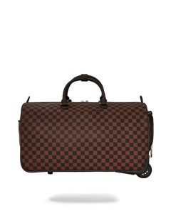 Sprayground - Core Embossed Check Wheely Duffle