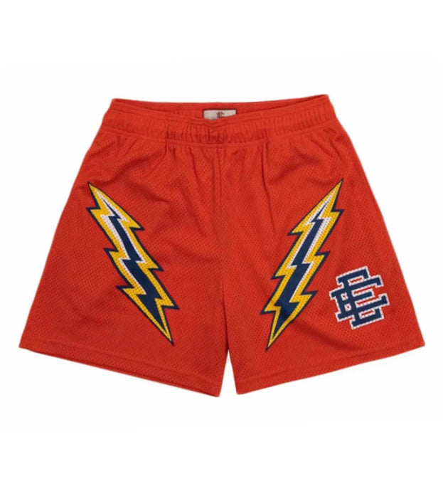 EE Shorts - Orange Lighting Bolt