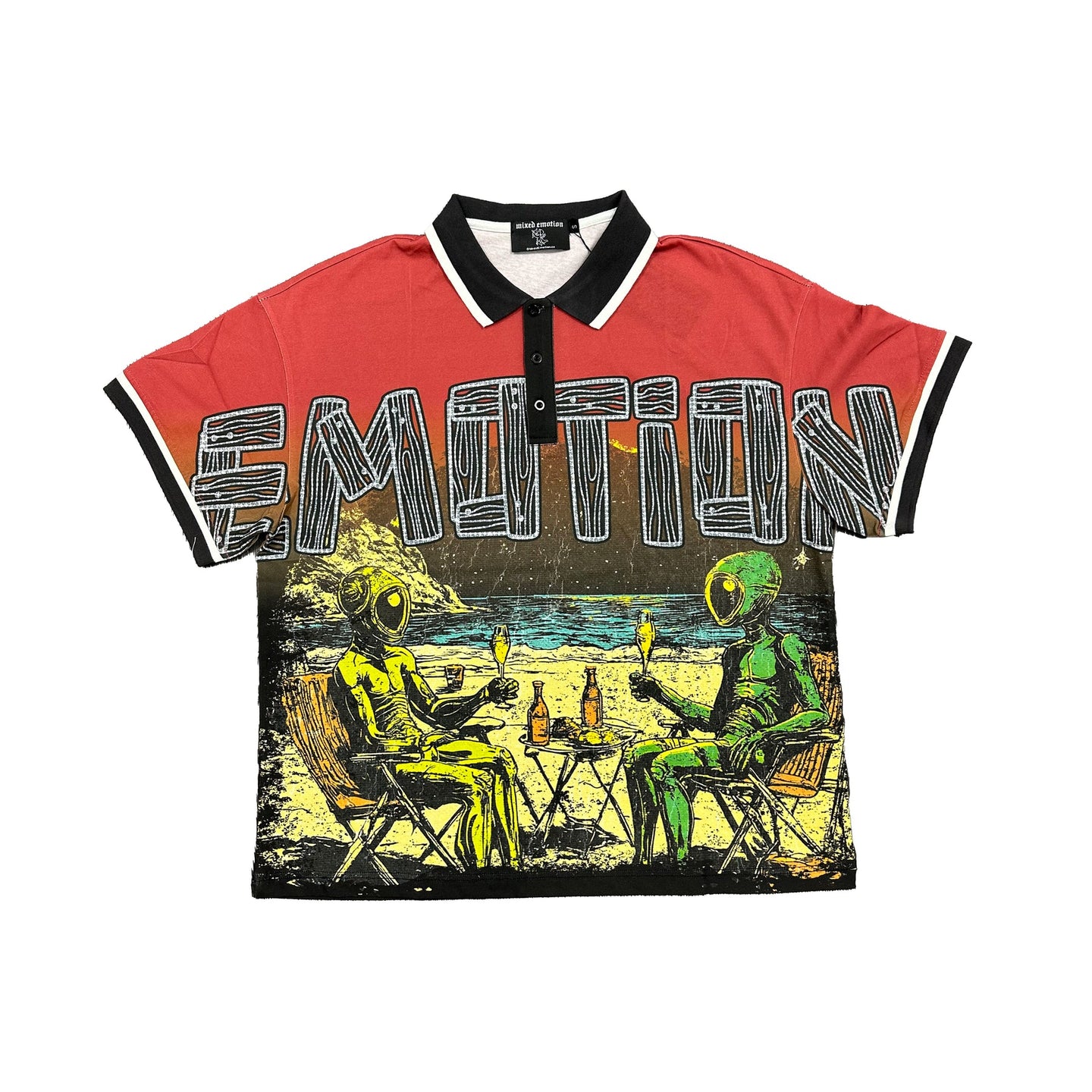 Mixed Emotions-“Paradise” Button Up