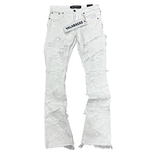 Valabasas -  Ravel White Stacked Jeans - Clique Apparel