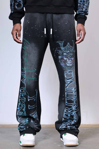 First Row-CAUTION NOT SO QUIET GHOST RIDER FLARE"BLACK" - Clique Apparel