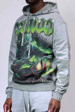 Load image into Gallery viewer, First Row -CAUTION NOT SO QUIET GHOST RIDER HOODIE - Clique Apparel