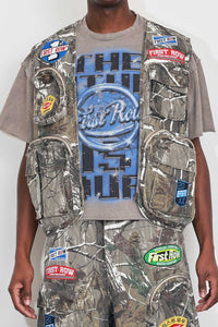First Row - PATCHES MULTI CARGO VEST - Clique Apparel