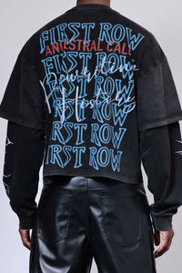 First Row -  ANCESTRAL CALL SILENT SENTINEL WASHED TWOFER TEE - Clique Apparel