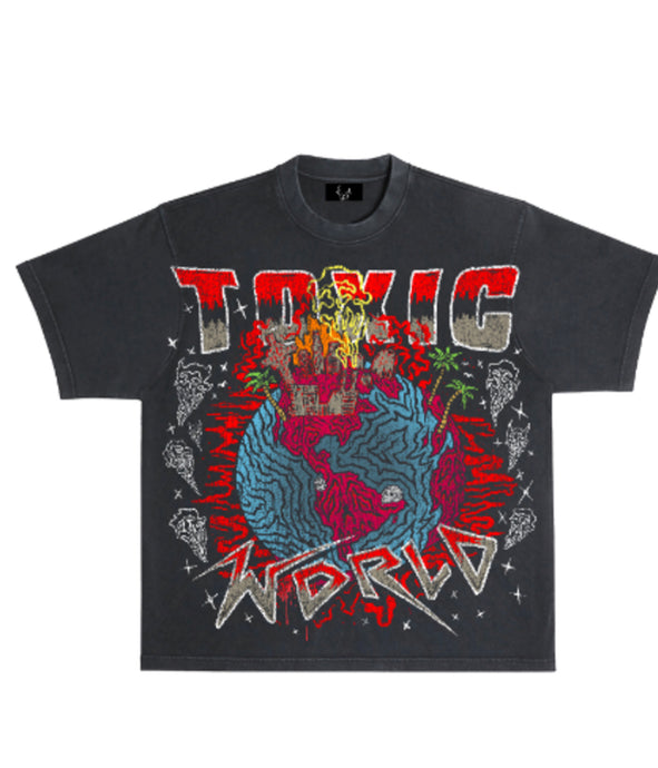 Toxicity -Toxic  World Oversize Tee - Clique Apparel