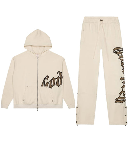 Godspeed - OG Logo Sweatsuit V2 (Creme/Brolive) 2025