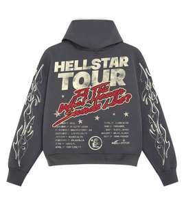 Hellstar - Studios Records Tour Hoodie - Faded Black