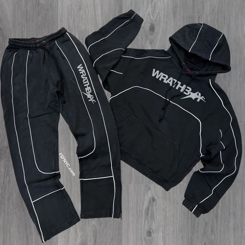 Wrathboy - Pullover Hoodie Set - Black